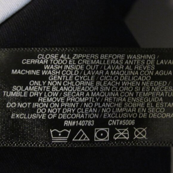 Isaac Mizrahi Sport Jacket Full Zip Women's XL Black/White Gold Trim Golf Tennis - Picture 6 of 6